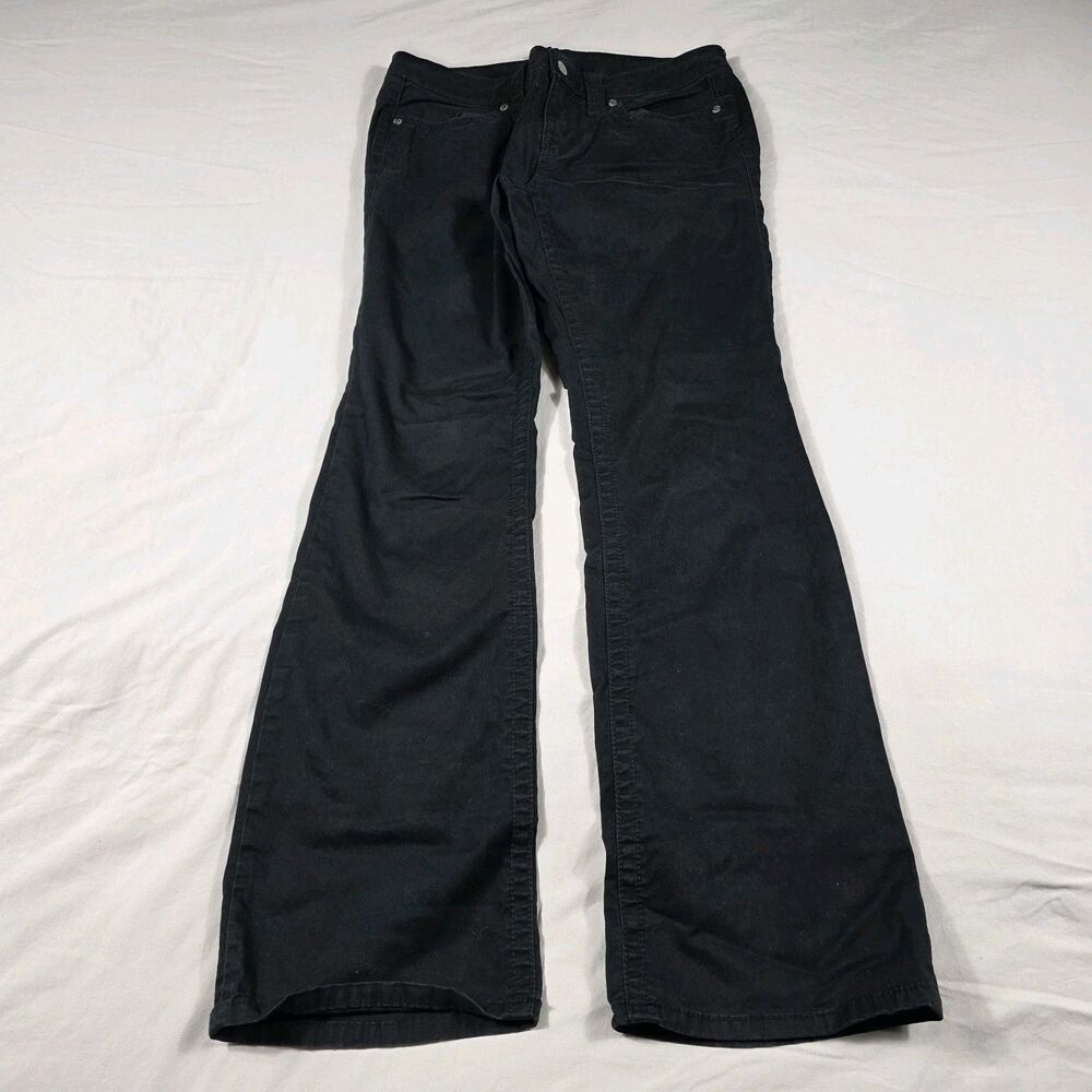 London Jean Low Rise Bootcut Pants Women's Size 6 Black Chino Preppy Classic